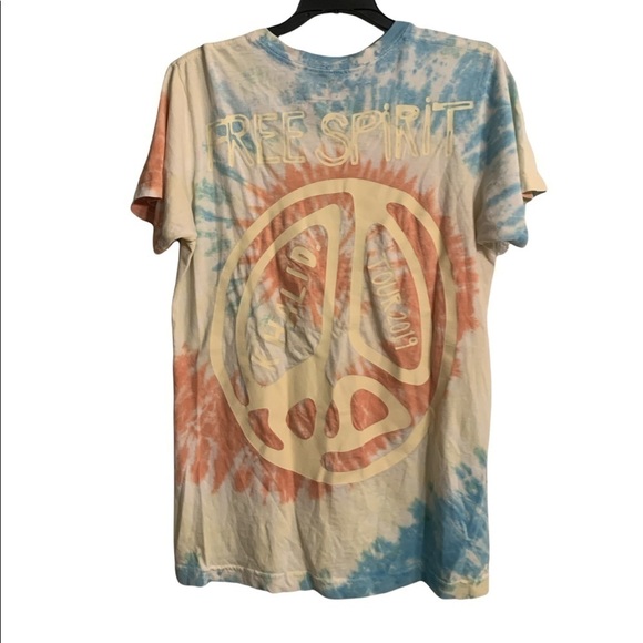 Khalid Free Spirit Tie Dye Distressed Tour 2019 Tee Shirt Size Small - Picture 2 of 4